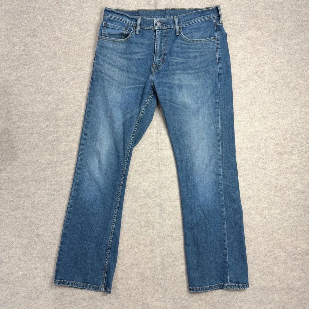 Levis 527 Slim Bootcut Jeans Mens 33x30 Blue Denim Medium Wash 05527-0516